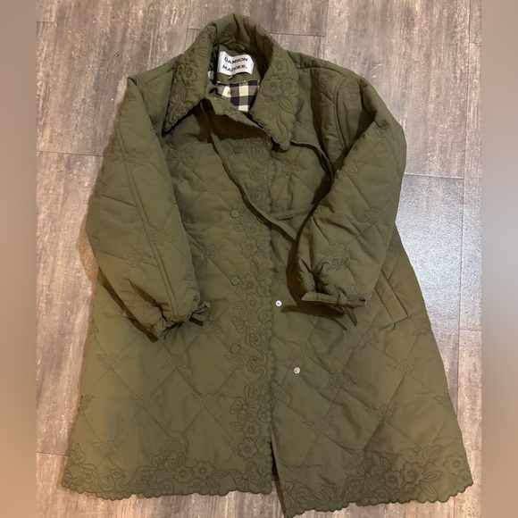 NWT Damson Madder Avery Embroidered Quilted Coat - Picture 5 of 6